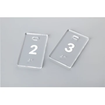 Acrylic Keychain - MALGOSIA with Braille Alphabet - BA029