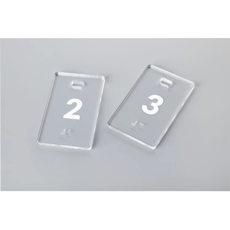 Acrylic Keychain - MALGOSIA with Braille Alphabet - BA029