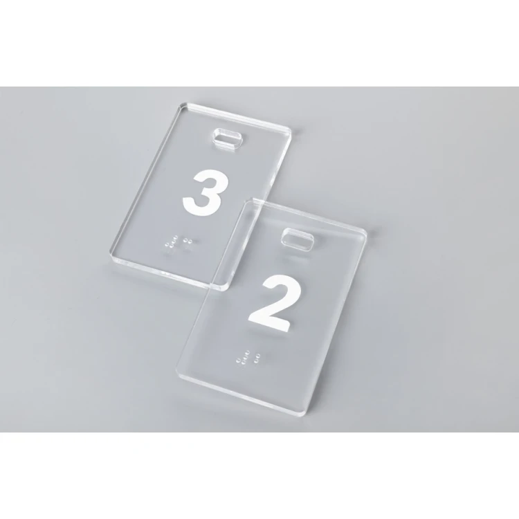 Acrylic Keychain - MALGOSIA with Braille Alphabet - BA029