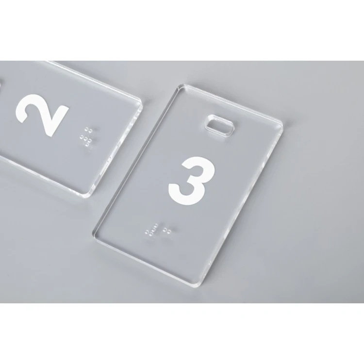 Acrylic Keychain - MALGOSIA with Braille Alphabet - BA029
