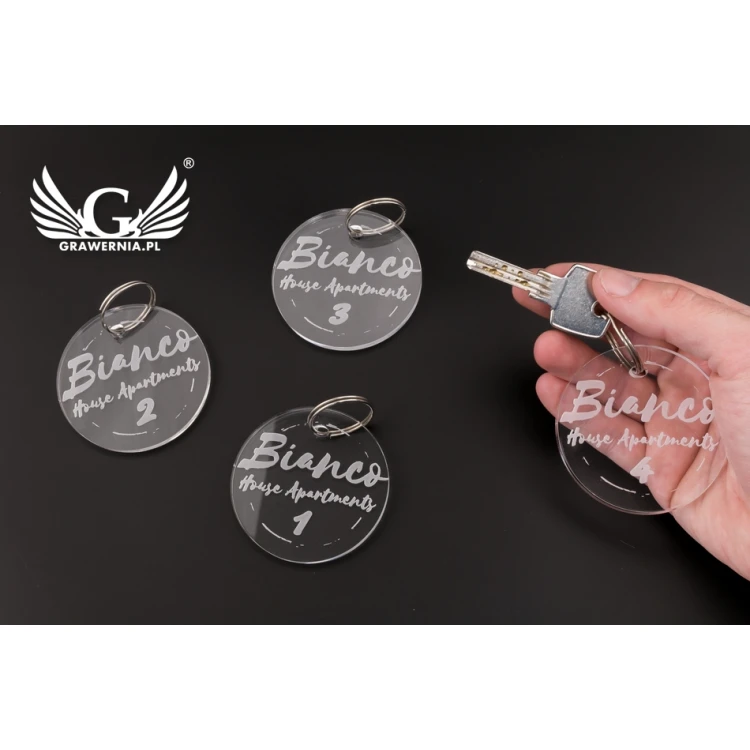 Round Acrylic Keychain - BA003