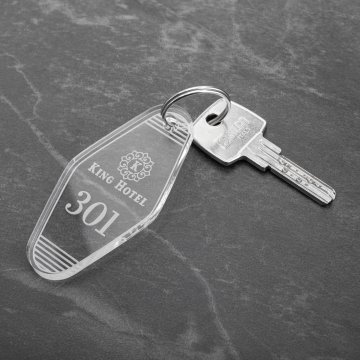 Acrylic Keychain - Ponza - size 38x80mm - BA038