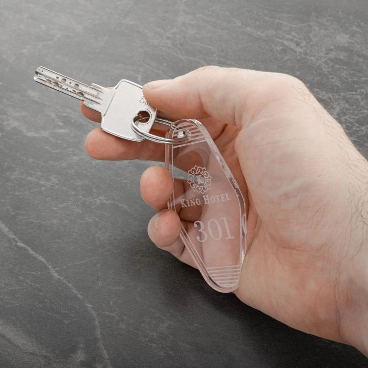 Acrylic Keychain - Ponza - size 38x80mm - BA038