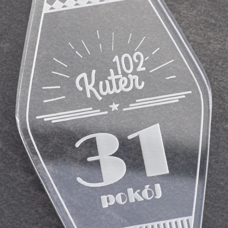 Acrylic Keychain - Ponza - size 38x80mm - BA039
