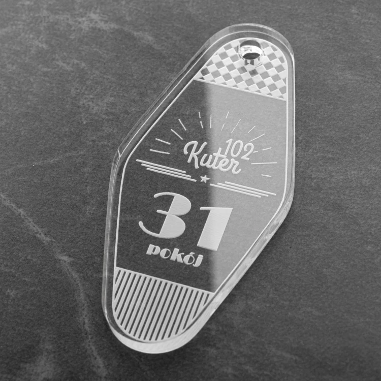 Acrylic Keychain - Ponza - size 38x80mm - BA039