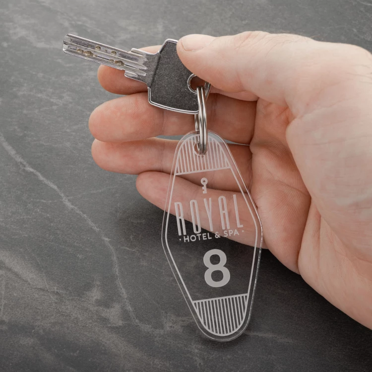 Acrylic Keychain - Ponza - size 38x80mm - BA040