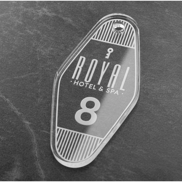 Acrylic Keychain - Ponza - size 38x80mm - BA040