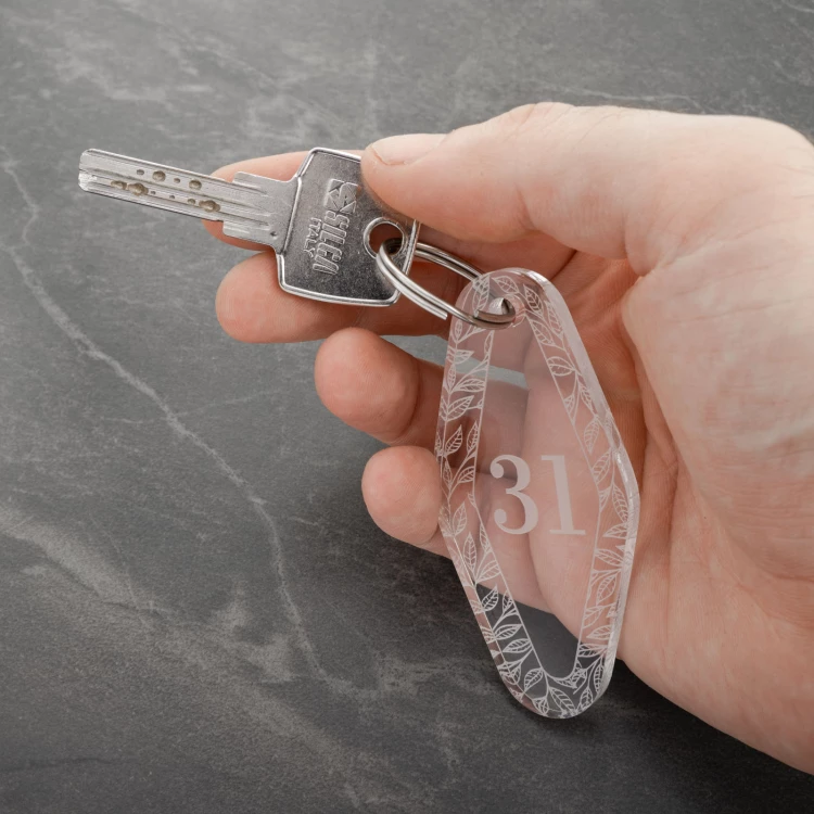 Acrylic Keychain - Ponza - size 38x80mm - BA041