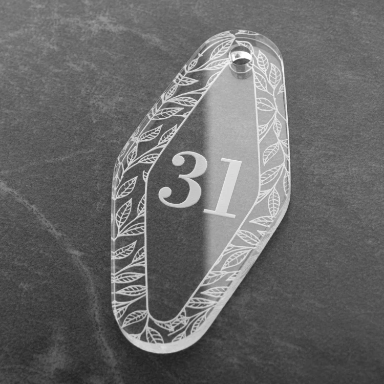 Acrylic Keychain - Ponza - size 38x80mm - BA041