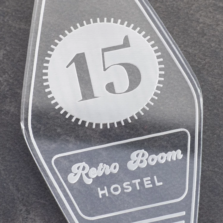 Acrylic Keychain - Ponza - size 38x80mm - BA042