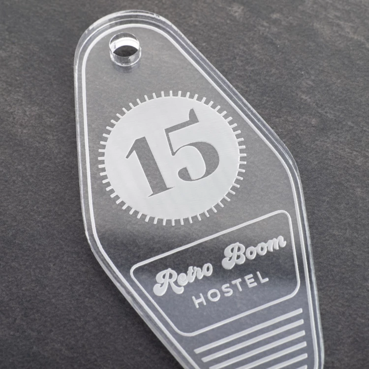 Acrylic Keychain - Ponza - size 38x80mm - BA042