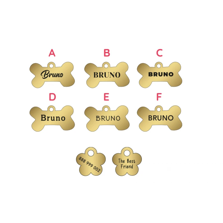ID Tag - Premium Keychain for Dog and Cat with Your Engraving - BDZ030