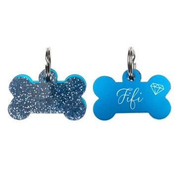 ID Tag - Premium Keyring for Dog and Cat with Your Engraving - BDZ032