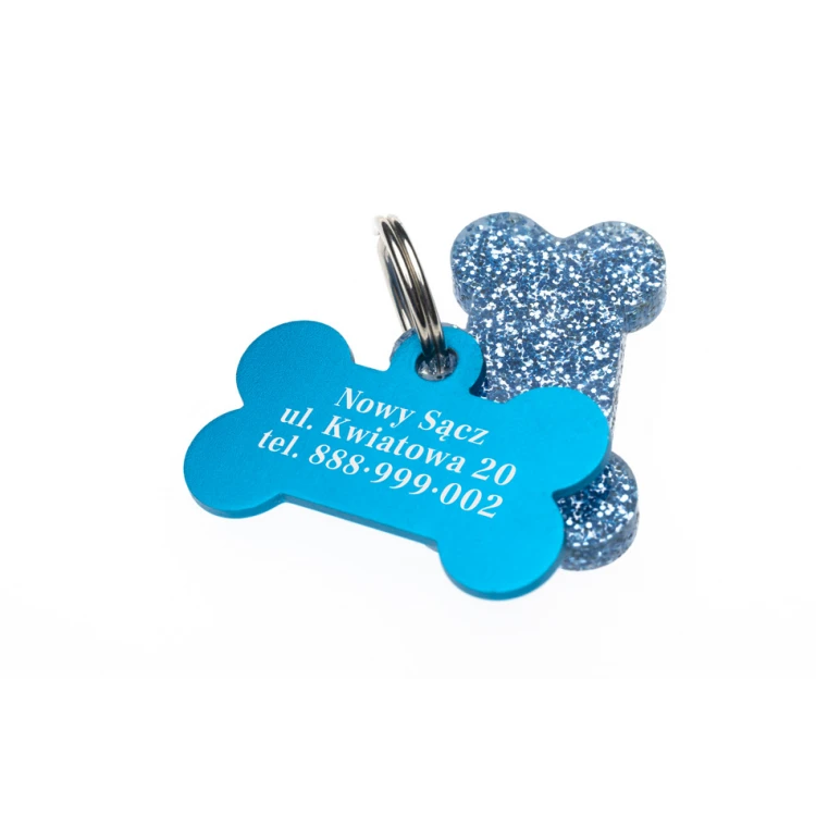 ID Tag - Premium Keyring for Dog and Cat with Your Engraving - BDZ032