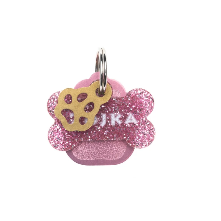 ID Tag - Premium Keyring for Dog and Cat with Your Engraving - BDZ033