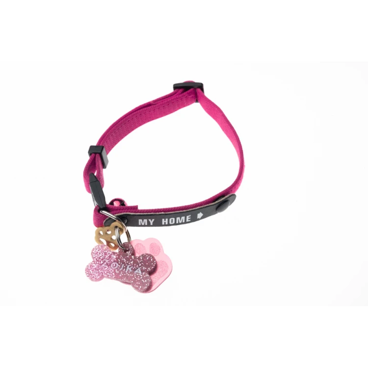 ID Tag - Premium Keyring for Dog and Cat with Your Engraving - BDZ033