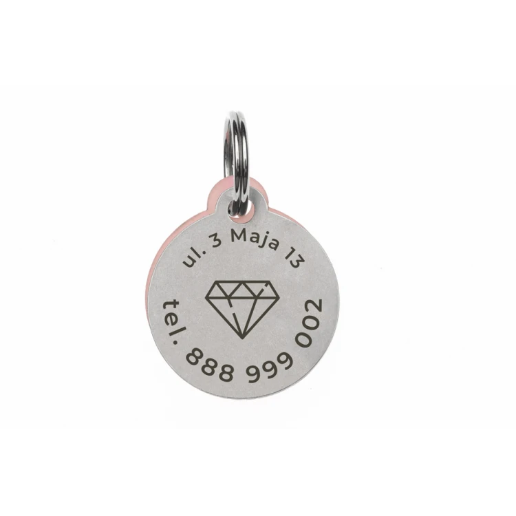 ID Tag - Premium Keychain for Dog and Cat with Your Engraving - BDZ043