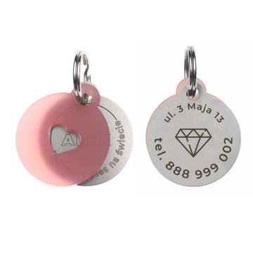 ID Tag - Premium Keychain for Dog and Cat with Your Engraving - BDZ043