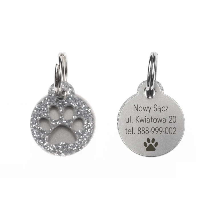 ID Tag - Premium Keyring for Dog and Cat with Your Engraving - BDZ046