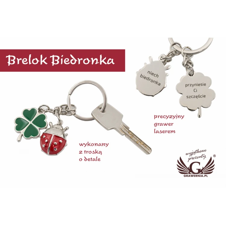 KEYCHAIN Ladybug - with your engraving - BP67