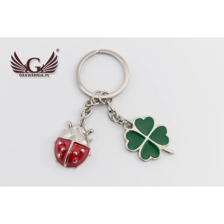 KEYCHAIN Ladybug - with your engraving - BP67