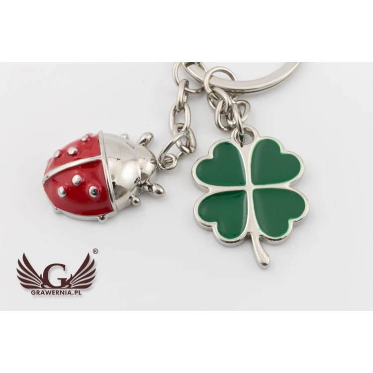 KEYCHAIN Ladybug - with your engraving - BP67