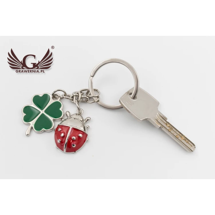 KEYCHAIN Ladybug - with your engraving - BP67