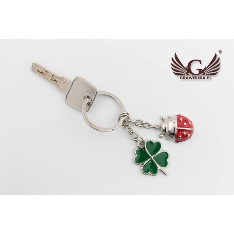 KEYCHAIN Ladybug - with your engraving - BP67