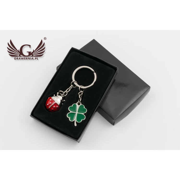 KEYCHAIN Ladybug - with your engraving - BP67