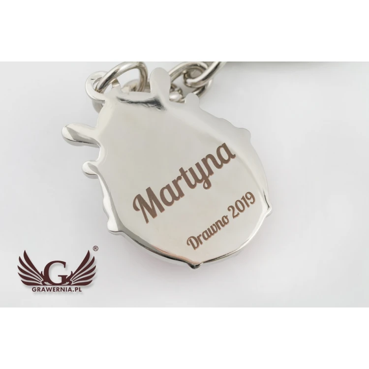 KEYCHAIN Ladybug - with your engraving - BP67