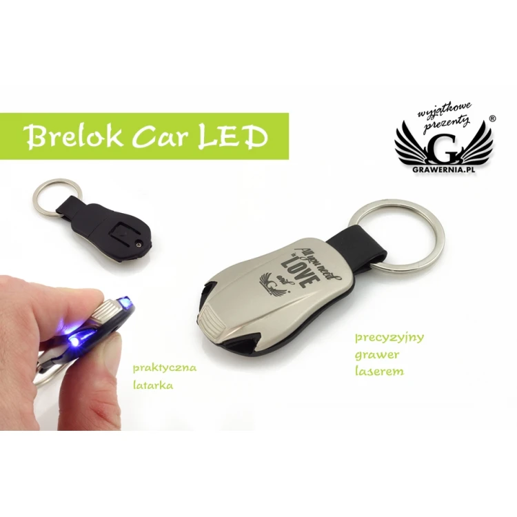 Car LED Keychain - with engraving - BP55