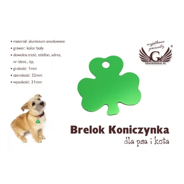 Pet Tag for Dog and Cat - CLOVER - BDZ010
