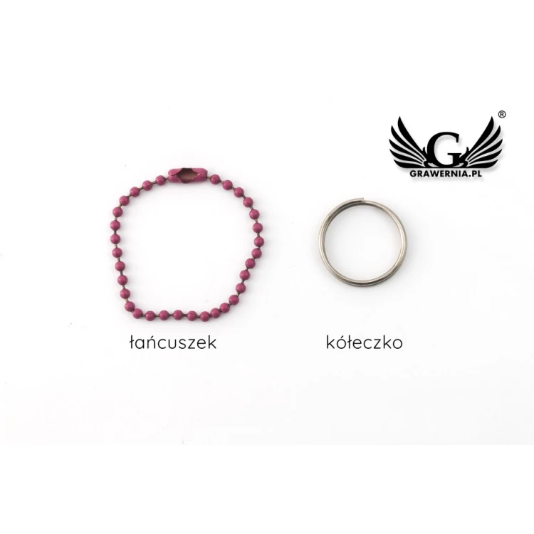 Dog and Cat Keyring - PINK SMALL PAW - BDZ006