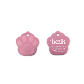 Dog and Cat Keyring - PINK SMALL PAW - BDZ006