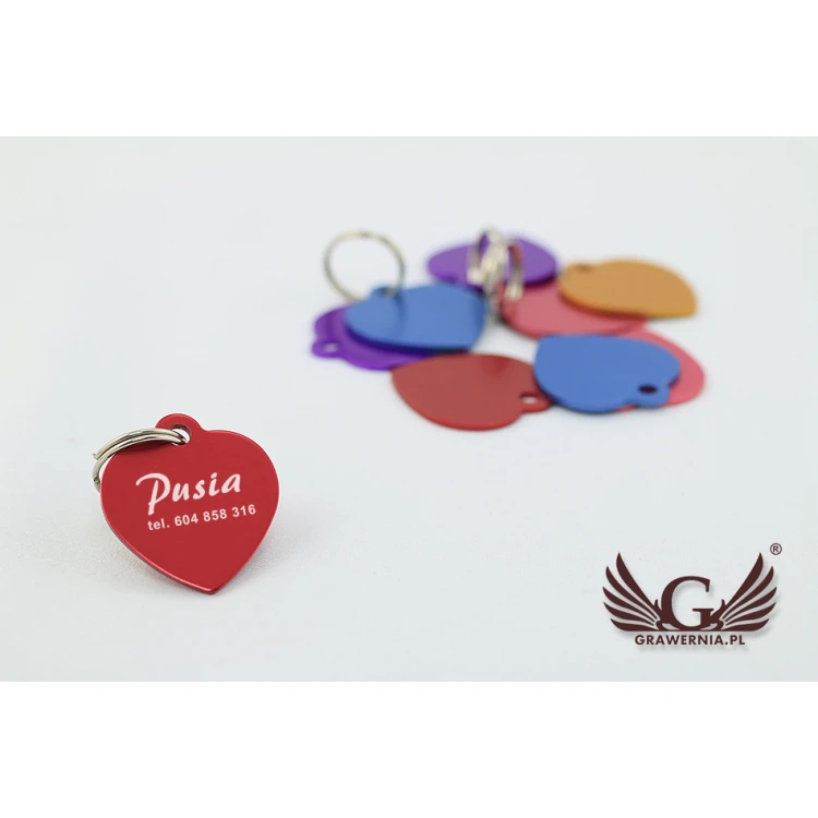 Dog and Cat Keyring - SMALL HEART - BDZ007