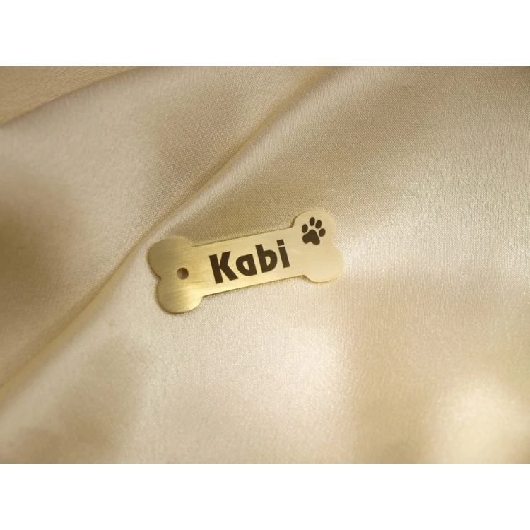 Dog Keyring - CUBE K1 - Double-sided Engraved Metal
