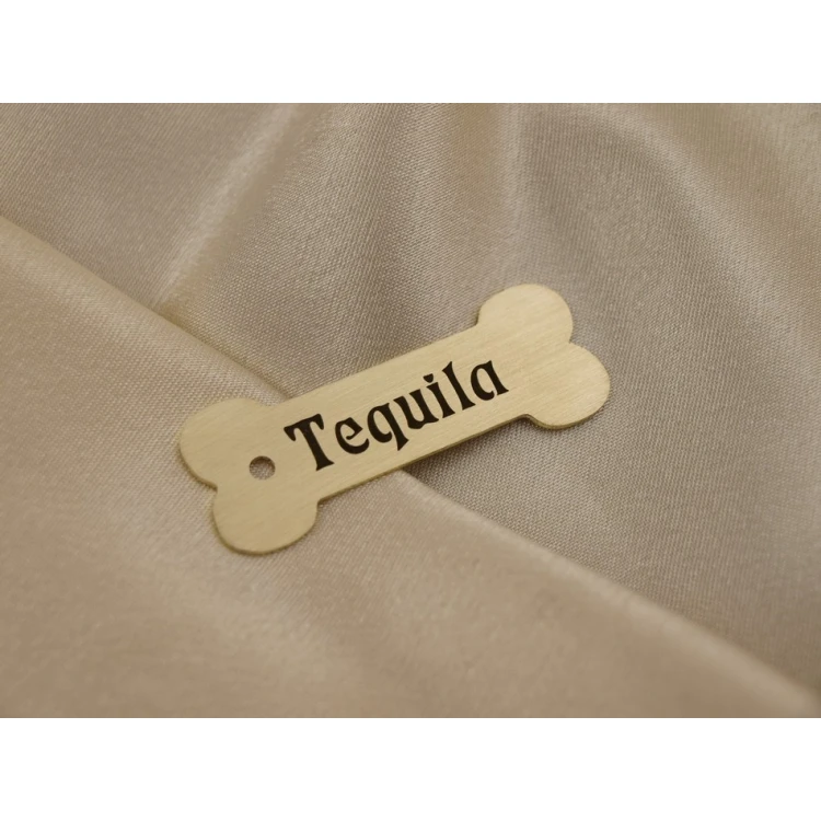 Dog Keyring - CUBE K1 - Double-sided Engraved Metal