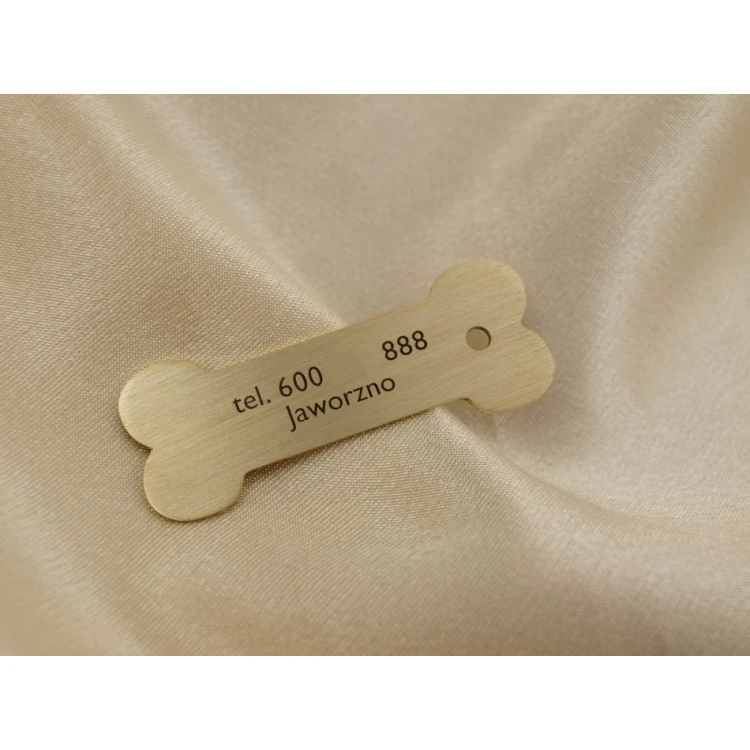Dog Keyring - CUBE K1 - Double-sided Engraved Metal