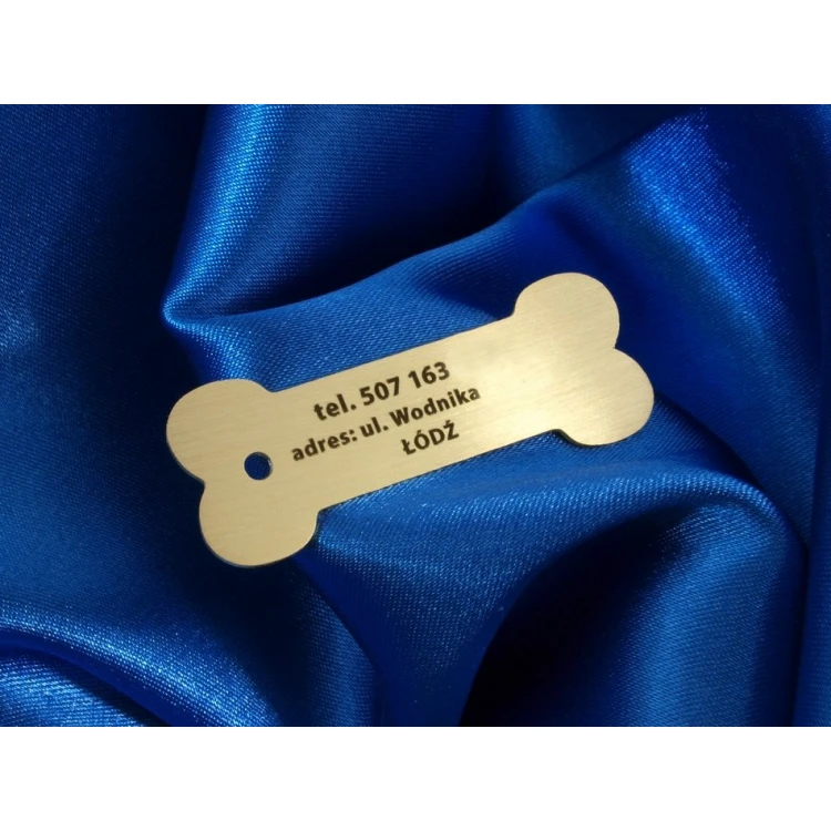 Dog Keyring - CUBE K1 - Double-sided Engraved Metal