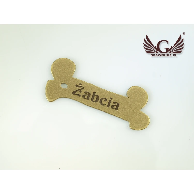 Dog Keyring - CUBE K2 - Double-sided Engraved Metal