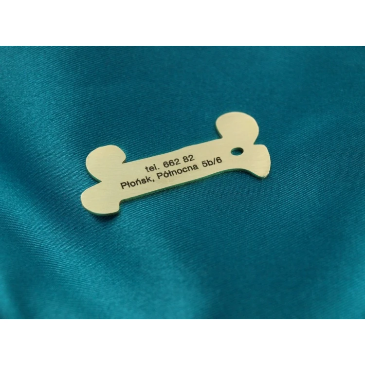 Dog Keyring - CUBE K2 - Double-sided Engraved Metal