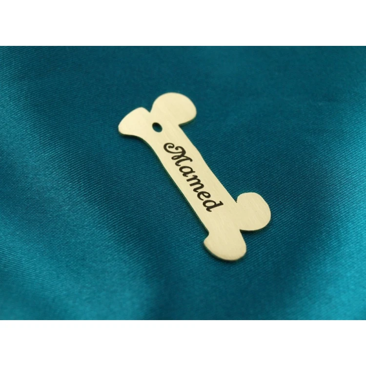Dog Keyring - CUBE K2 - Double-sided Engraved Metal