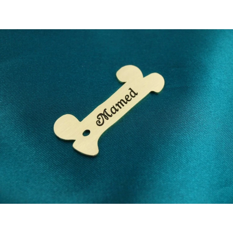 Dog Keyring - CUBE K2 - Double-sided Engraved Metal