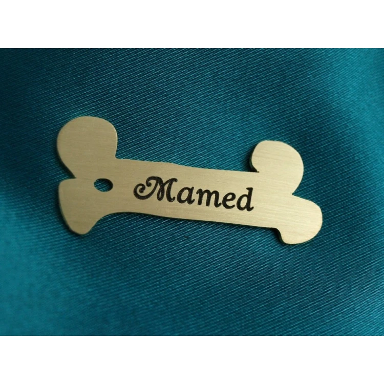 Dog Keyring - CUBE K2 - Double-sided Engraved Metal
