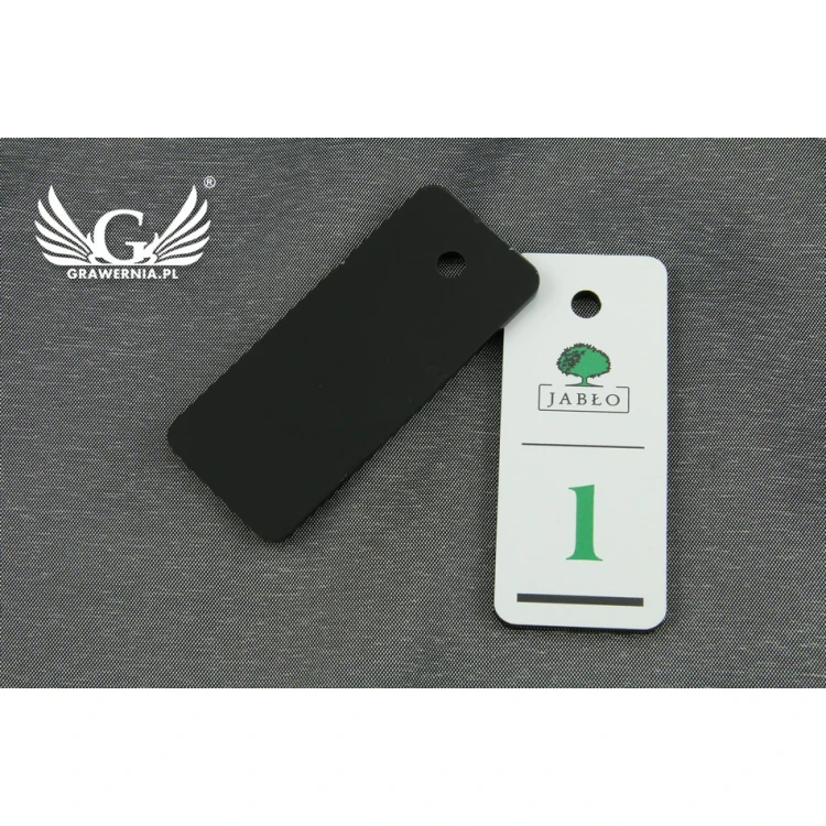 Keychain - TROGIR white with UV print with your custom graphic