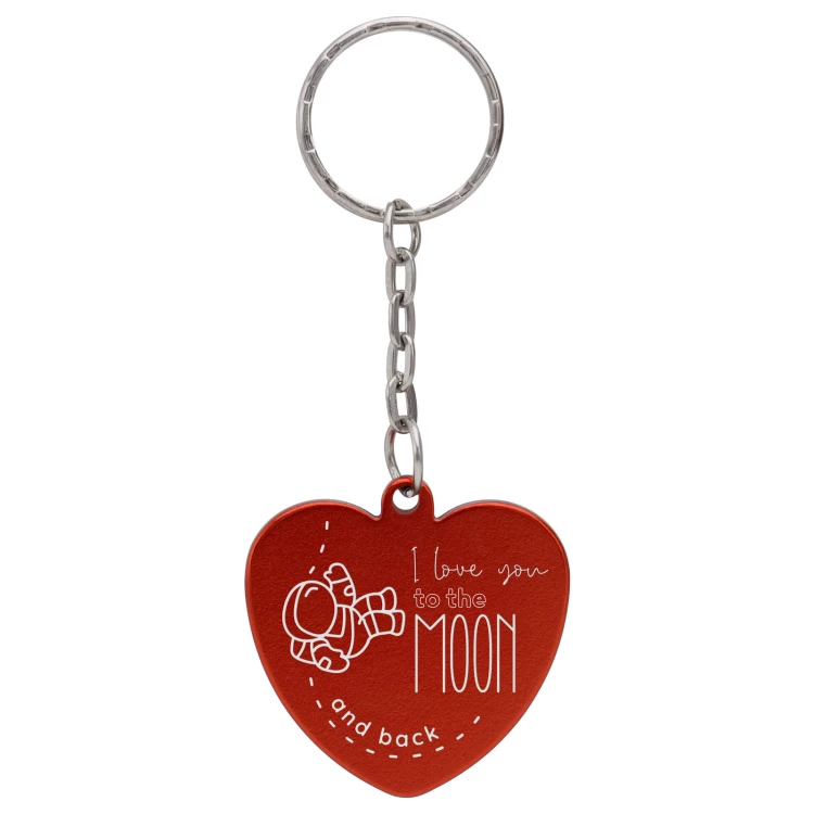 Heart-shaped key ring - Valentine's Day gift - size 40x40 mm - BRL041
