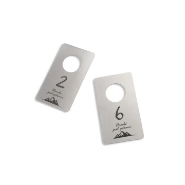 Aspen Locker Keychain - 1mm thick steel, dimensions 45x80mm - BM039