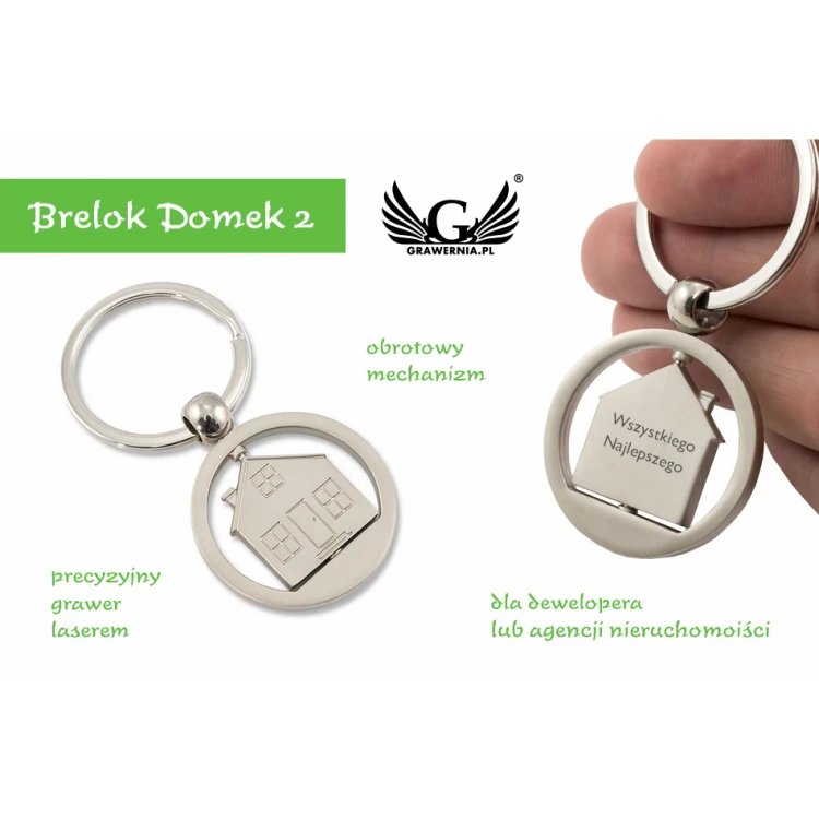 HOUSE KEYCHAIN 2 - for developer or real estate agency - BP53