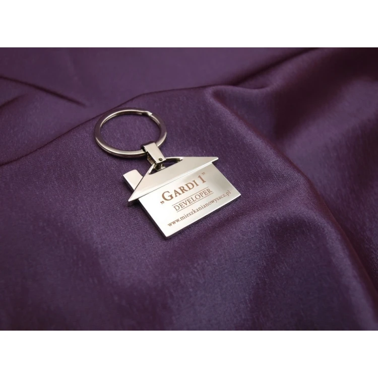 HOUSE KEYCHAIN - GLOSSY - for developer or real estate agency