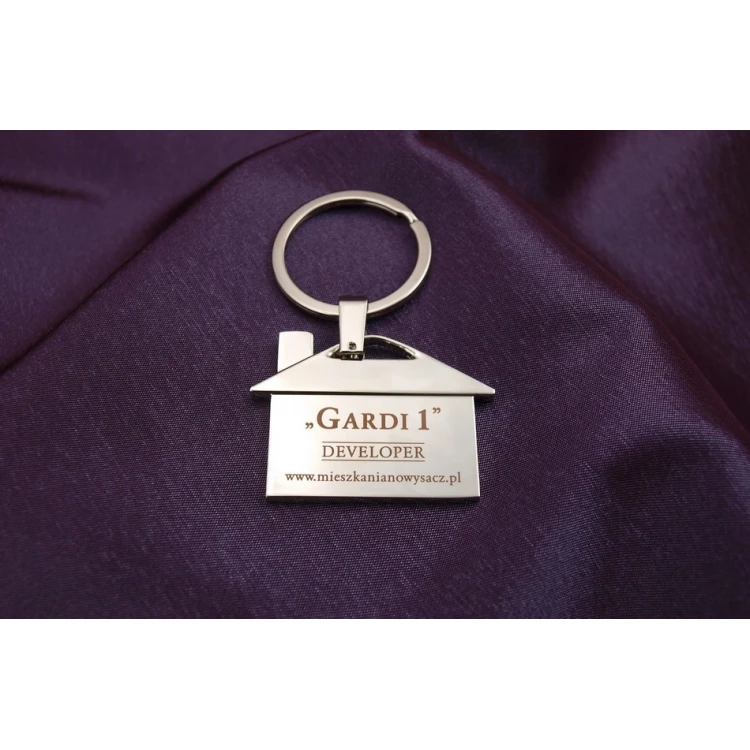 HOUSE KEYCHAIN - GLOSSY - for developer or real estate agency